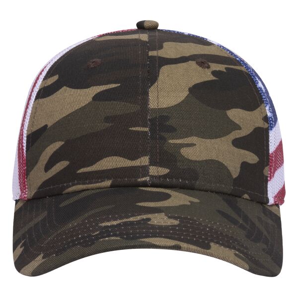 OTTO CAP® 6 Panel Low Profile Mesh Back Trucker Hat Thumbnail