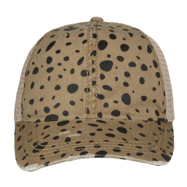 Printed Distressed Tea-Stained Mesh Thumbnail