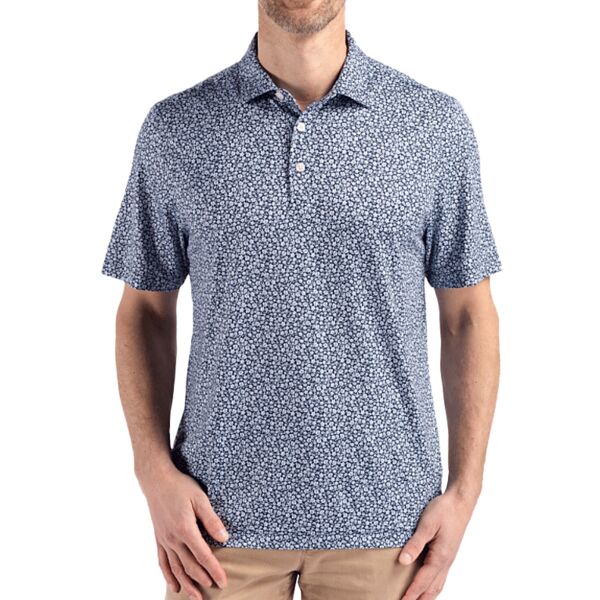 Cutter & Buck Pike Eco Flora Print Recycled Mens Big & Tall Polo Thumbnail