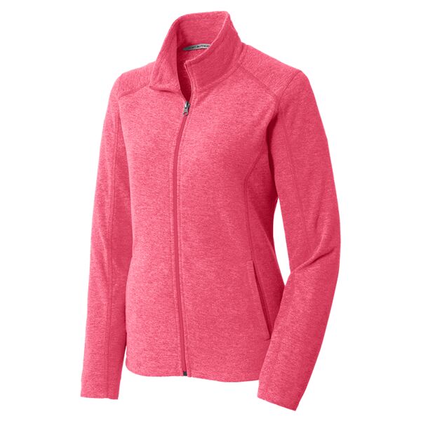 Ladies Heather Microfleece Jacket Thumbnail