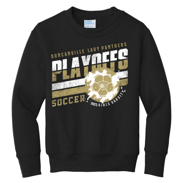 D'Ville Playoffs 25 Youth 50/50 Crewneck Sweatshirt Thumbnail